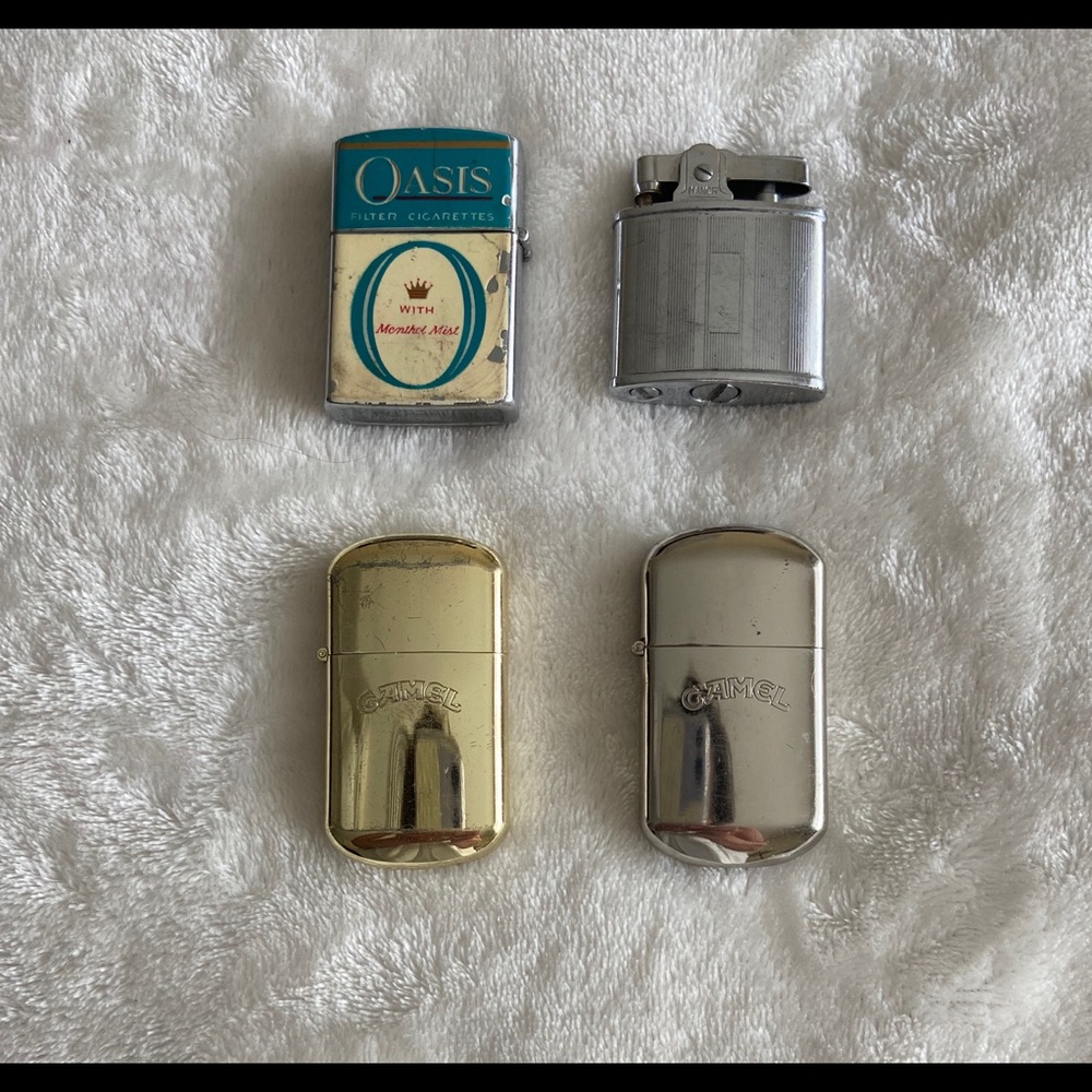 Old antique camel lighters